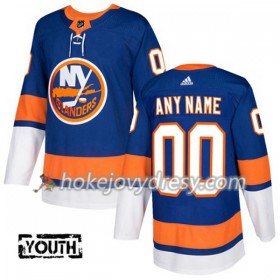 Dětské Hokejový Dres New York Islanders Personalizované Adidas 2017-2018 Modrá Authentic